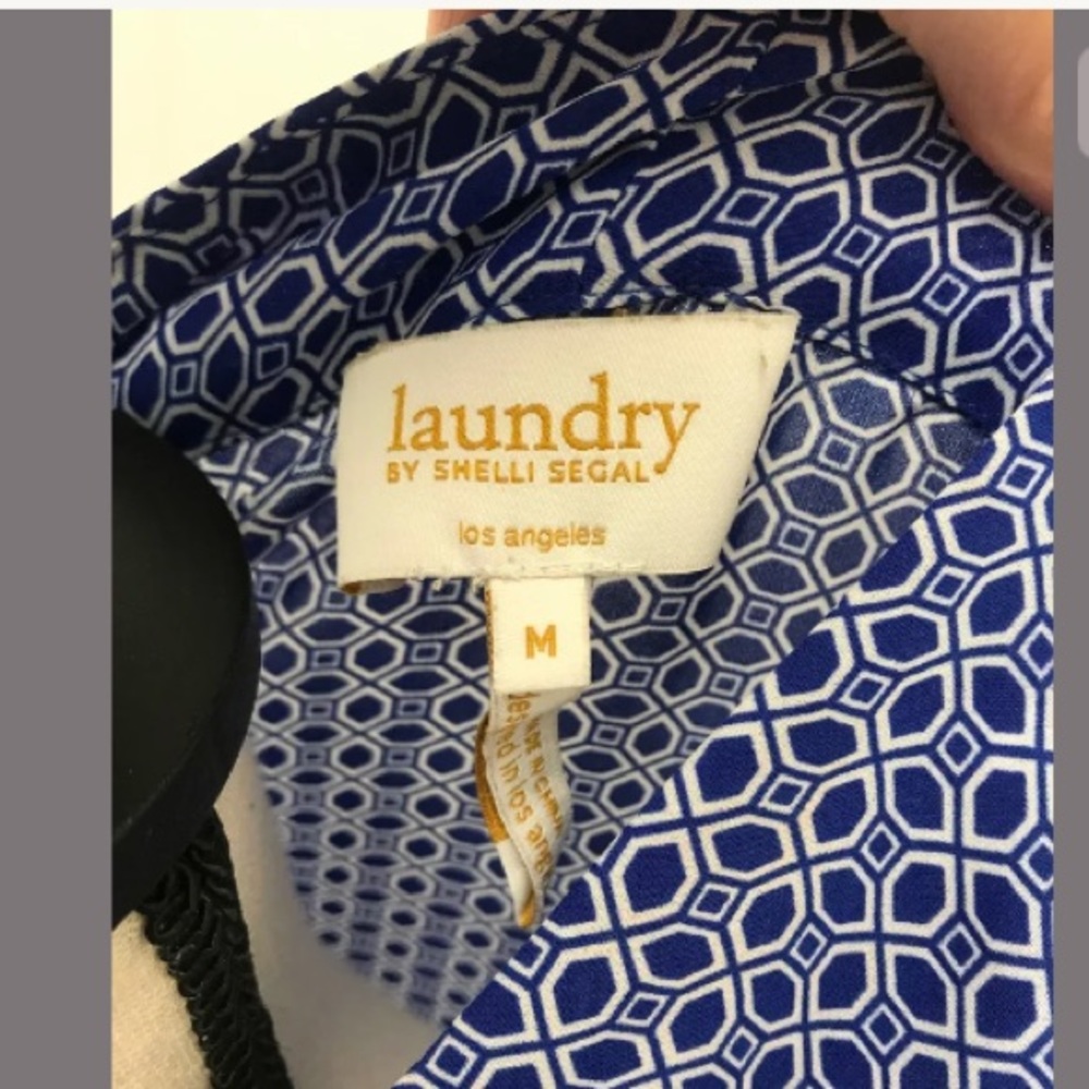 Laundry by Shelli Segal Women’s Geometric Blouse M - Picture 6 of 8